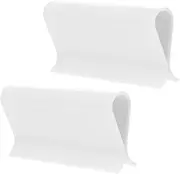 TOPPERFUN 2Pcs Roller Curtain Grips Transparent Office Roller Blind Accessories for Easy Installation and Secure Fixing Compatible with Cordless and Roller Blinds Smooth Edges