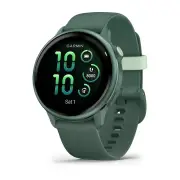 Garmin Vivoactive 6 GPS Fitness Smartwatch - Jasper Green Silicone Band