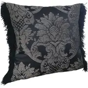 Pair of Chenille cushion covers 45cm x 45cm - Black