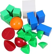 SHINEOFI 1 Set Boys and Girls' Geometric Solids Model Detachable Frames for Math Learning