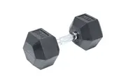 25KG Commercial Rubber Hex Dumbbell Gym Weight
