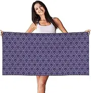 SAAKE Haunted Mansions Print Bath Towels Soft Skin Velvet Beach Towel Oversized Adults Quick Dry Lightweight