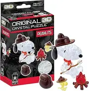 BePuzzled Snoopy Campfire Licensed Original 3D Crystal Puzzle from , 3 Dimensional Crystal Puzzles and Brainteasers for Puzzlers and Collectors Ages 12 and Up, and Display Item