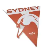 NEW AFL Premium Metal Sydney Swans Football Club Supporters Decal Wall Sign