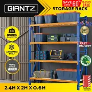 Giantz 2.4Mx2M Garage Shelving Warehouse Rack Pallet Storage Shelf Racking Steel