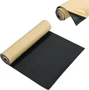 FLKQC Neoprene Foam Rubber Sheet with Adhesive | Sponge Neoprene, Foam Rubber Sheet, Cut to Multiple Dimensions and Lengths for DIY Padding Gaskets,Crafts (1/8" Thick x 12" Wide x 24" Length)