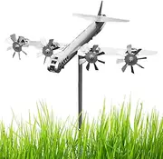 Airplane Weathervane - Airplane Windmill - Rotary Metal Ornament | Handmade Airplane Dawns, Rotary Windmill, Decoration, Wind Spinners for Home