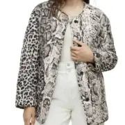 AllSaints Foxi Noche Quilt Liner Jacket 10 US / 14 UK, WHITE