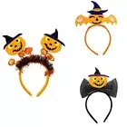 Colorful Skull Pumpkin Head Hairband Women Halloween Themed Makeup Headband