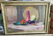 EMILIO LANZI PAINTING AMERICAN IMPRESSIONISM ANTIQUE LANDSCAPE EXHIBITED ESTATE