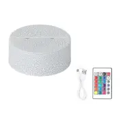 3D Night Light Base Colour Changing Luminous Base Light USB Interface Led2464