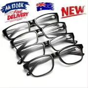 1/2/5X Mens Ladies Frame Magnifying Reading Glasses Nerd Spectacle GIFT A