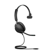 Jabra Evolve2 40 SE Wired USB-C UC Mono Headset, 360 BusyLight, Noise Isolationg Ear Cushions, 2Yr Warranty, Plug-and-play, 3-Microphone Technology 24189-889-899