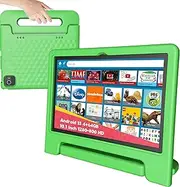 10.1" Kids Tablet Android 14 | 64GB Octa-Core 8GB RAM | Shockproof Case & Parental Control | 12H Fast Charge | HD Display w/Google Kids Space & Educational Apps | WiFi 6/Bluetooth/GPS | Ages 3-12