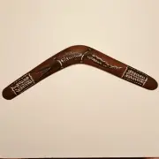 Boomerang Genuine Aboriginal Art Souvenir Boomerang 22”