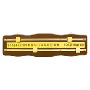 Pool Billiard Table Snooker Scoreboard OAK and Brass