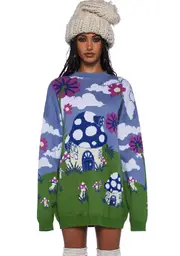 [Current Mood] Magic Daze Knit Sweater - Light Blue