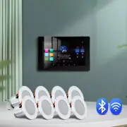 25W Bluetooth Wall Amplifier Ceiling Speaker Stereo Home Theater Sound System