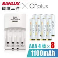 在飛比找神腦生活優惠-SANLUX三洋 X a+plus充電組(附4號1100mA