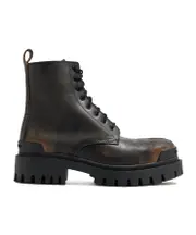 Balenciaga Strike Lace-Up Boots 43 Brown