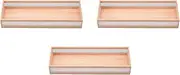 Set of 3, Azuchi Long Square 2-Tier Bento (Large), Middle Tier [Shokado]