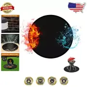 Portable Waterproof Fireproof Mat - 36'' Round BBQ Grill & Fire Pit Protector