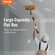 Drywall Flat Box 10-Inch Wide Quick Clean Aluminum Finishing Mud Box for Plasterboard Wallboard Sheetrock Bonus Mudguard Extra 2 Stainless Steel