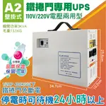 佳好不斷電／鐵捲門專用UPS A2 壁掛式 110V/220V兩用 消防必備 緊急供電 火災 地震 颱風 停電跳電免斷電