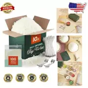 Complete 10 lb Soy Candle Making Kit with Wicks & Tools - Perfect for Beginners