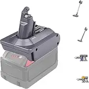 V6 Battery Adapter for Dyson V6 Battery Compatible with Milwaukee M18 18V Battery for Dyson V6 SV03 SV04 SV09 DC62 DC59 Series Vacuums