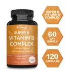 Vitamin B Complex Capsules - Immune Support, Boost Metabolism, Energy Booster