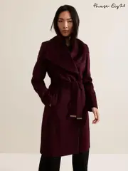 Phase Eight Red Nicci Belted Wool Coat (AH5562) | $292