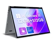 CHUWI MiniBook X 10.51in Intel N100 12GB RAM 512GB SSD Win11 mini Laptop PC