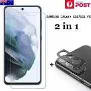 For SAMSUNG GALAXY S20 FE S21 FE Tempered Glass Screen or Camera Protector
