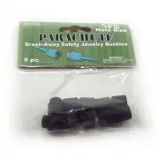 Parachute Cord Safety Buckles 5mm 5/Pkg-Black