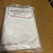 Percale Fitted Crib Sheet - White Sears 52” X 28” New By Colormates Vintage