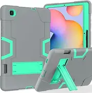 [Meifei] for Samsung Galaxy Tab S6 Lite Case 2024/2022/2020 (SM-P610/P613/P615/P619) Heavy Duty Hard PC Soft Silicone Shockproof Rugged Protective Kickstand Case for Samsung Galaxy Tab S6 Lite 10.4 inch