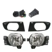 Front Bumper Fog Light Lamp+Cover w/ Wiring Switch Kits For Kia Rio RS 2002-2006 (for: Kia)