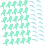 CANIGHT 30pcs Lash Brush Set 20pcs Silicone Lash Perming Curler Eyelash Curling Gasket Grafting Gasket