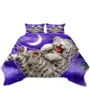 Cute Hammock White Tiger Cub Coverlet