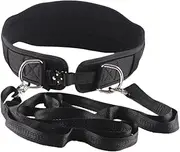 Vaveren Dipping Belt Weightlifting Waist Belt with 110cm Rope Strength Training Back Support Strap for Bodybuilding Workout Men Women