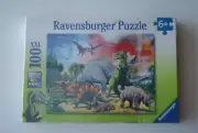 RAVENSBURGER DINOSAUR JIGSAW PUZZLE 100 XXL PIECES CHILDREN'S PUZZLE NEW