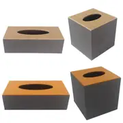 Leather Tissue Box Holder Hotel Room Organiser for Napkins Home Office Decor