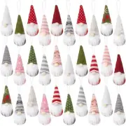 30 Pcs Christmas Tree Gnome Ornaments Bulk Hanging Christmas Tree Gnome Decor...