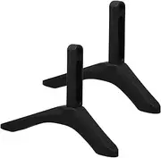 TOPPERFUN 1 Set Tv Stand Base Tabletop Pedestal Feet for Tvs Versatile Mount for LCD LED Screens Easy Setup for Home Office Conference Optimizes Space Black