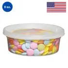 8 oz BPA-Free Meal Prep & Soup Cups | Stackable, Leakproof, Microwave Safe