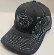 Everett Silvertips Cap Black Bear Hat Adult XL Hockey Sideswipe 3D Emblem