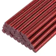 30pcs Mini Hot Glue Gun Sticks 8" x 0.43" for Glue Gun, Glitter Red