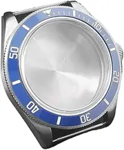 1pcs 39mm Silver Sterile Watch Case Domed Sapphire Glass Fit NH35 NH36 NH34 Movement