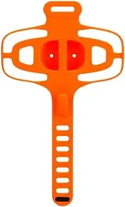 Qianly Bicycle Phone Holder Mount Cellphone Holder Silicone Strap Trendy Portable Handlebar Phone Mount for Road Bike Equipment, Orange